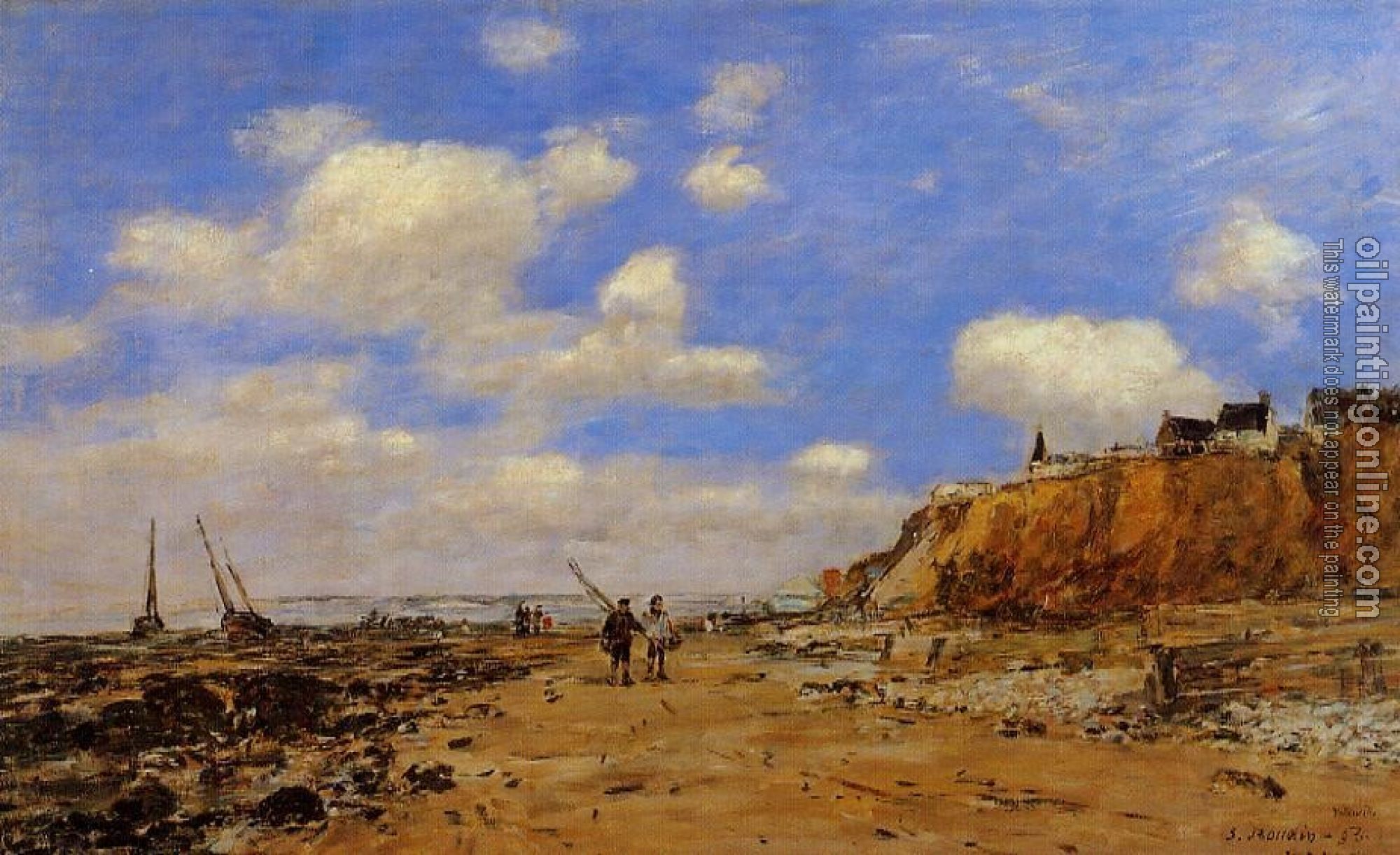 Boudin, Eugene - Shoreline with Rising Tide, October